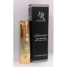 Ночная восстанавливающая сыворотка с экстрактом икры, SR Cosmetics Caviar - AGE REVERSE NIGHT REPAIR SERUM 30 ml
